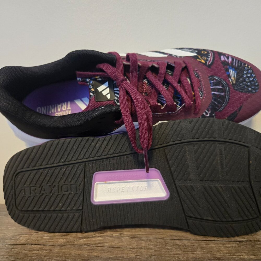 ✨ Adidas x FARM Rio Butterfly Print Training Sneakers - Maroon & Purple - 10.5✨ - Picture 4 of 7